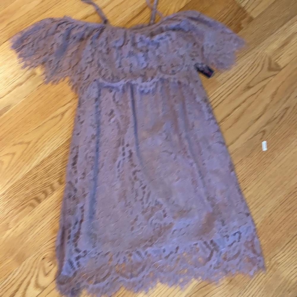 Off the shoulder lace dress